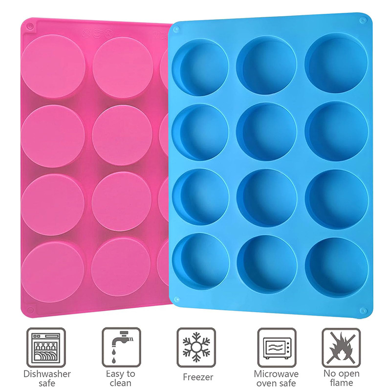Round Silicone Molds 12-Cavity - огляд і ціна Eco Soap