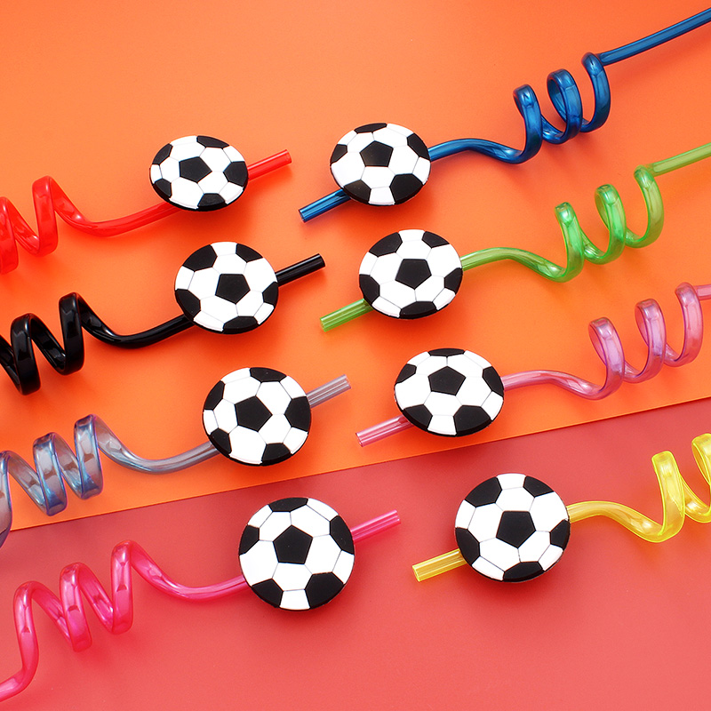 12pcs Football Themed Straws,  - огляд і ціна Reusable Straw