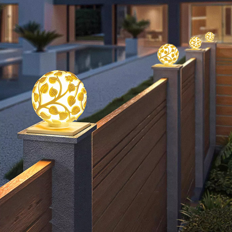 Outdoor column lights solar LE - огляд і ціна Solar Garden Light