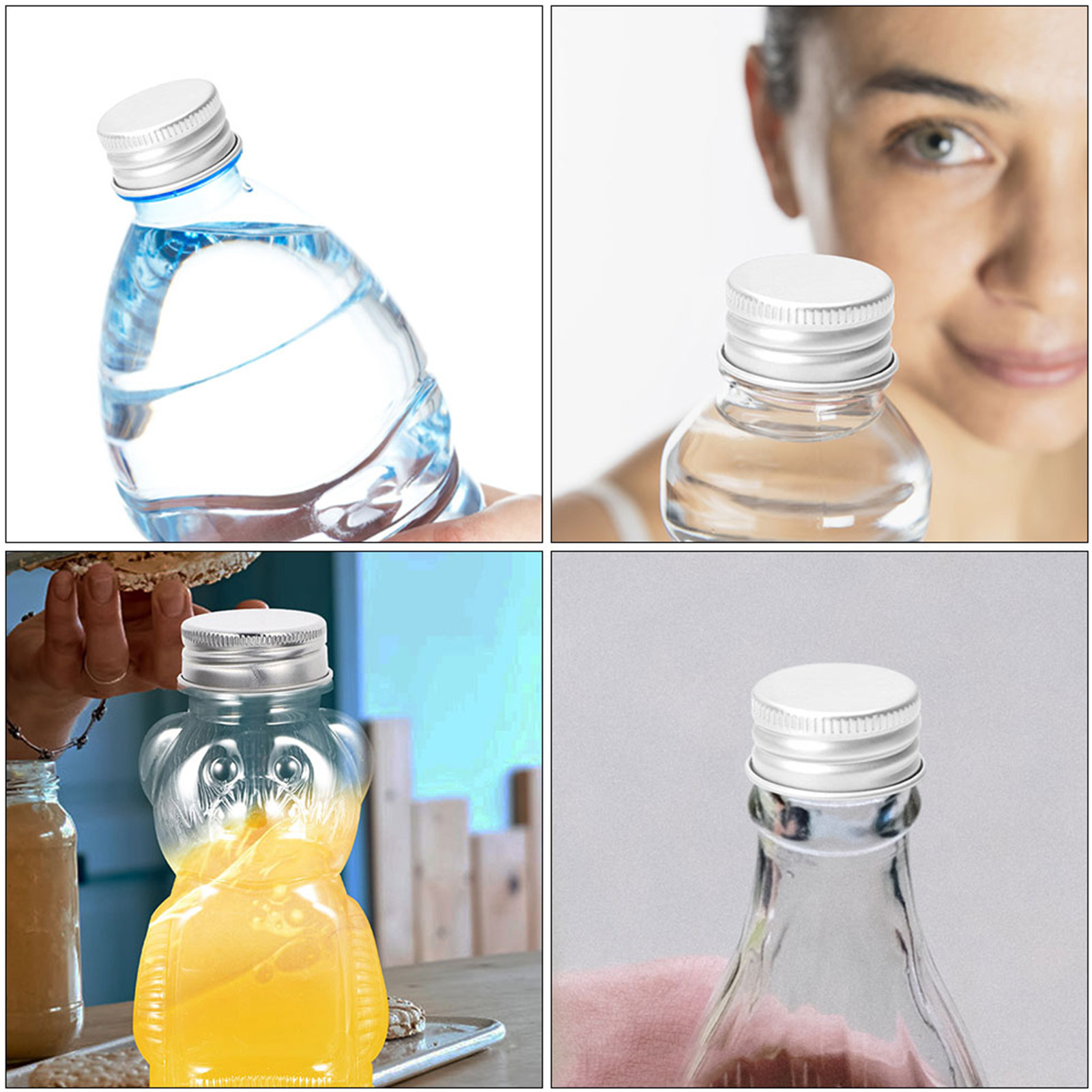 80Pcs Aluminum Screw Caps for  - огляд і ціна Reusable Bottle