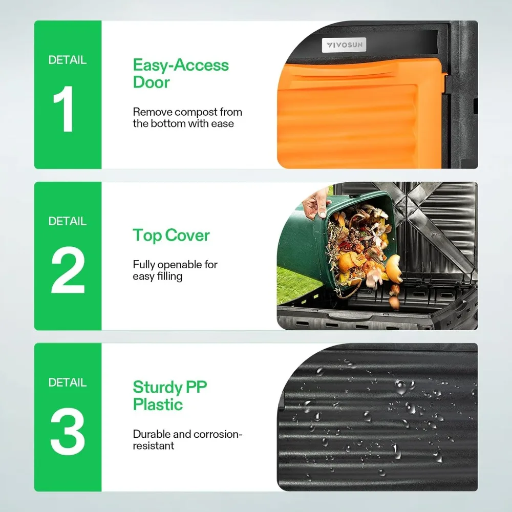 Gallon Outdoor Composting Bin  - огляд і ціна Compost Bin