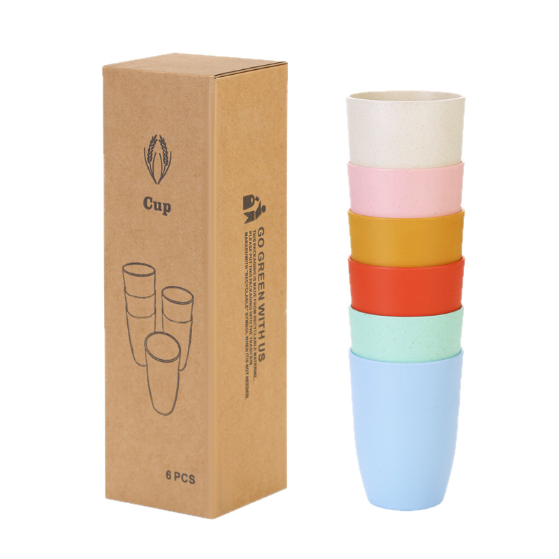 Wheat Straw Cups 6pcs Unbreaka - огляд і ціна Reusable Straw