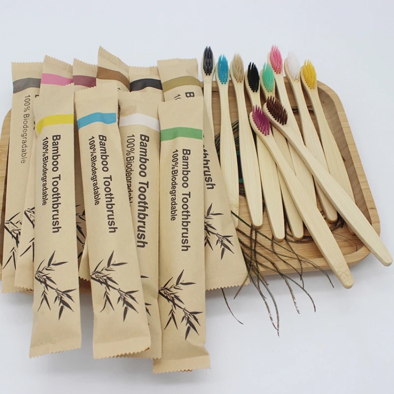 Bamboo Toothbrushes 100Pcs Eco - огляд і ціна Bamboo Toothbrush