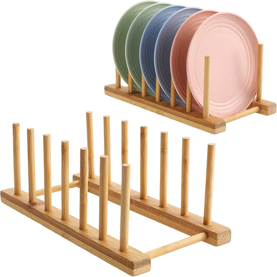 1pcs/2pcs Bamboo Dish Rack, Pl - огляд і ціна Bamboo Cutlery