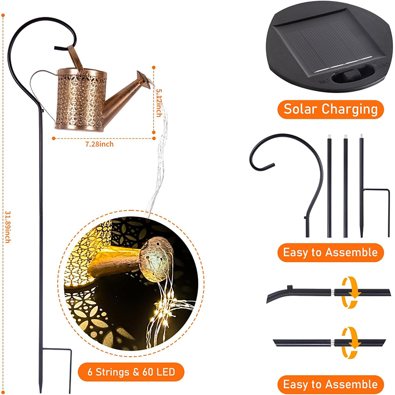 1/2Pcs Solar Lights Outdoor Wa - огляд і ціна Solar Garden Light